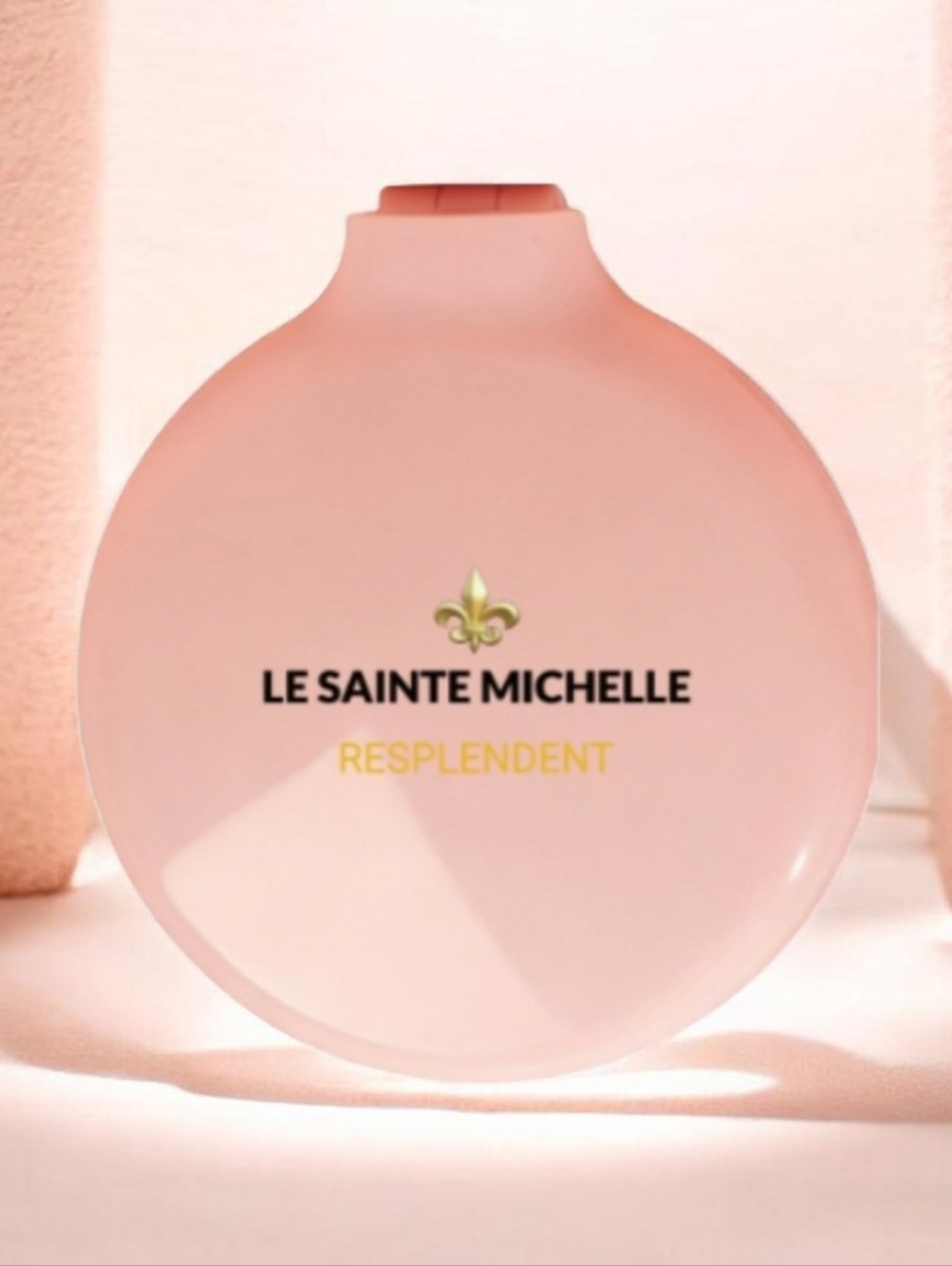 Le Sainte Michelle Resplendent Pink Compact Mirror And Hair Brush